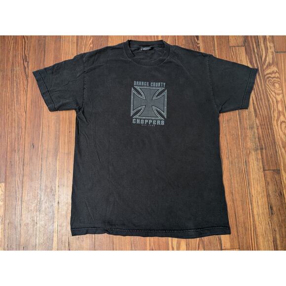Vintage Orange County Choppers Black Mens Large T-Shirt - Picture 1 of 8